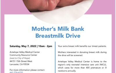 Mothers’ Milk Bank Breast Milk Donation Drive: Antelope Valley Medical Center.