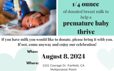 Donor Breast Milk Drive & National Breastfeeding Month Celebration on August 8, 2024