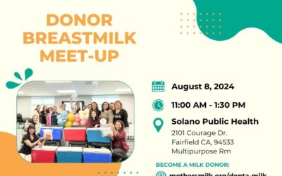 Solano Public Health Donor Breastmilk Meet-up on August 8, 2024