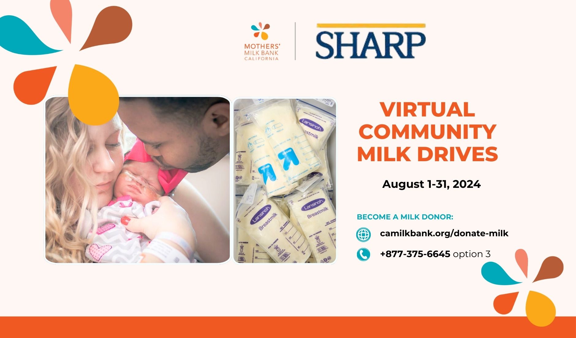 Virtual Community Milk Drives – Sharp Mary Birch Hopsital
