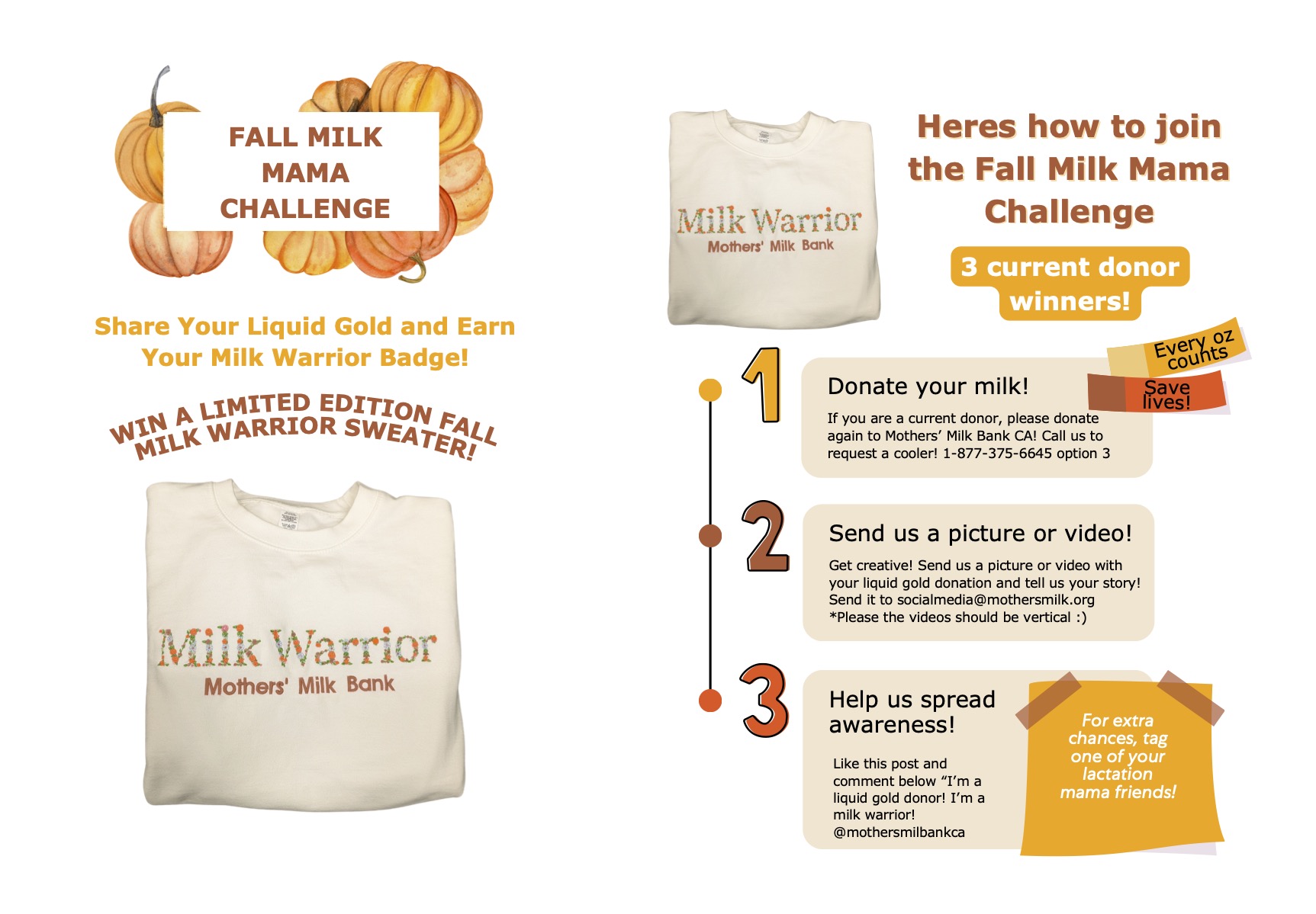 Fall Milk Mama Challenge is Here! ????