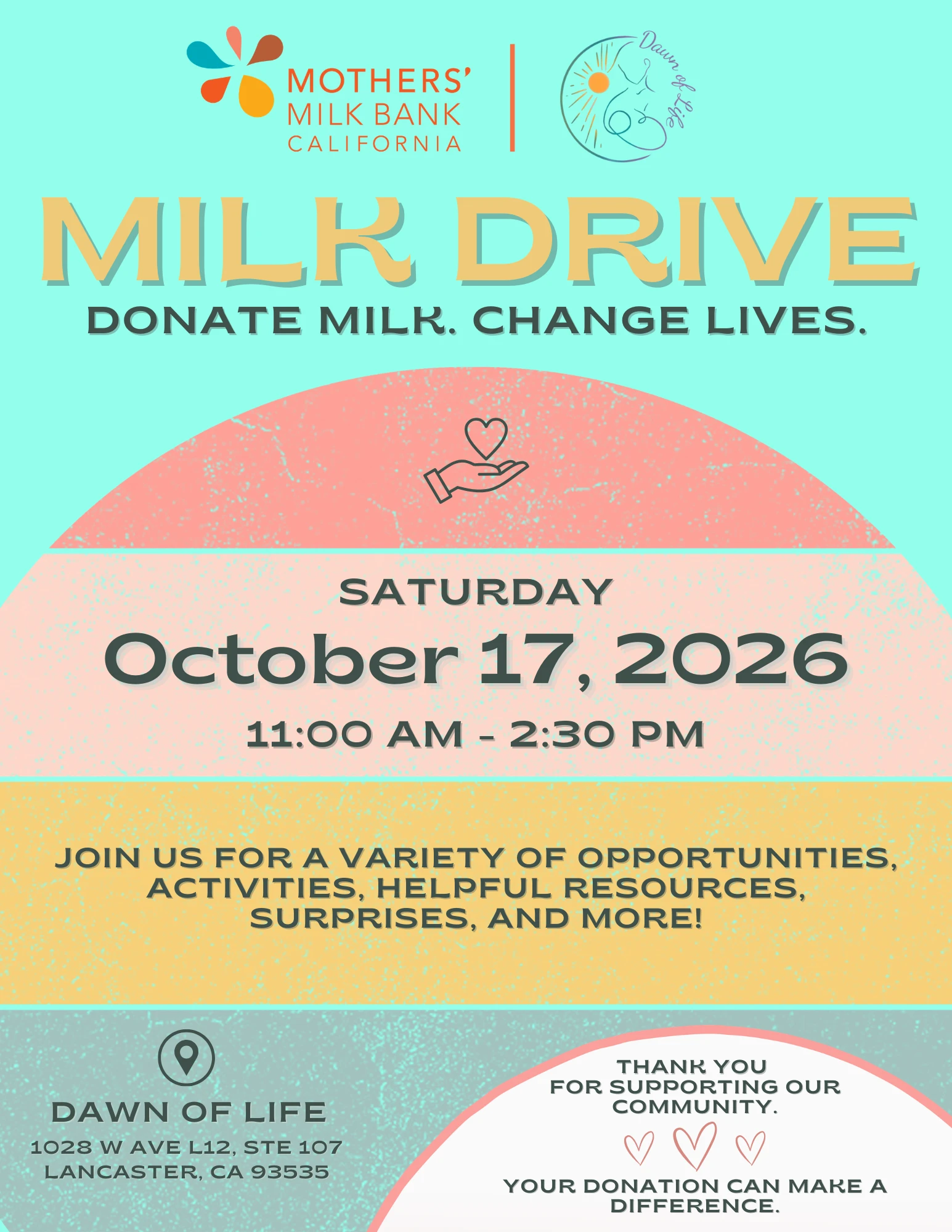Antelope Valley Milk Drive — Donate Milk. Change Lives.